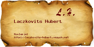 Laczkovits Hubert névjegykártya